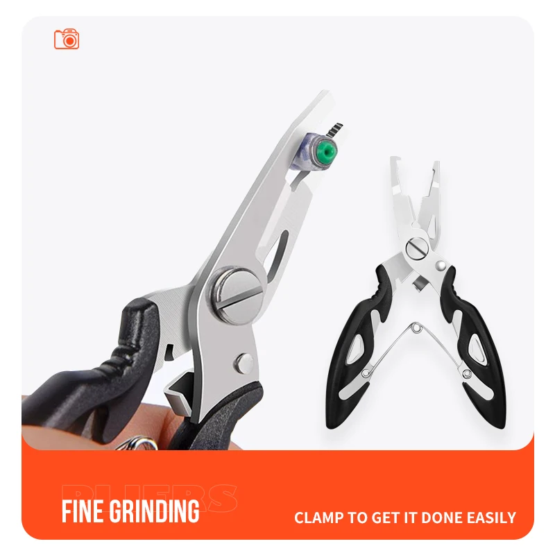 TAIYU Self-Locking คีมตกปลาสแตนเลส 12.5 ซม.4.6g อุปกรณ์ตกปลาสําหรับน้ําเค็มน้ําจืดเกียร์ตกปลา Tackles