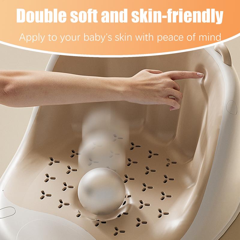 Siège de bain pour bébé assis, chaise de bain antidérapante pour bébé de 1 à 3 ans, avec jouets rotatifs pour jouer et Relaxation