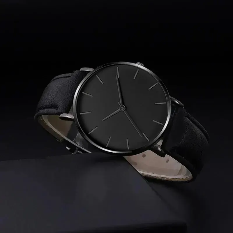 Conjunto de 5 uds. De relojes deportivos a la moda para hombre, reloj de pulsera de cuarzo de negocios, pulsera de cuero de lujo, reloj informal para hombre