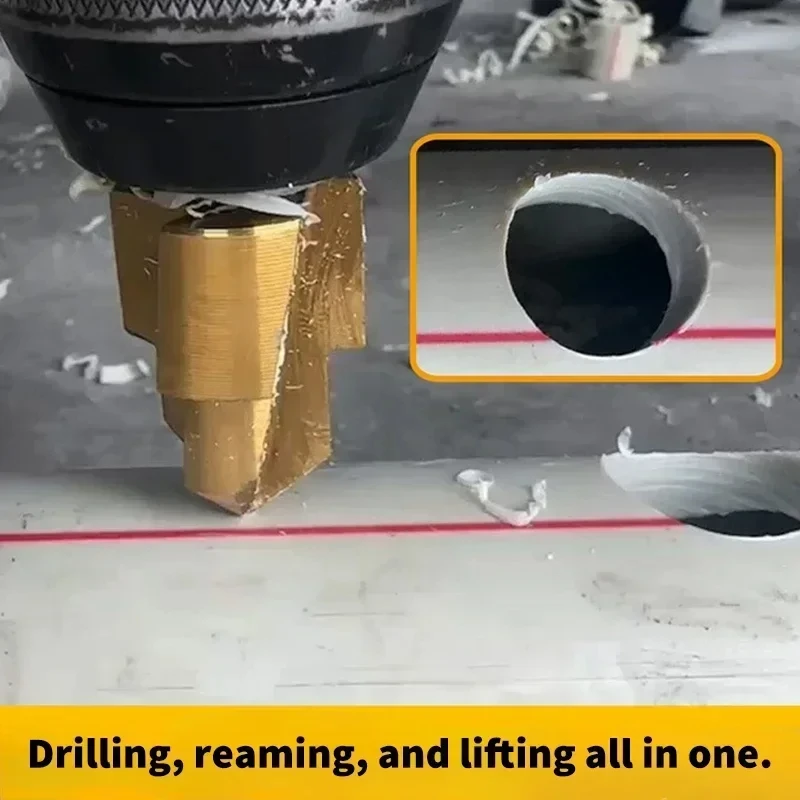 New 1/3pcs PPR Lifting Drill Bit 20/25/32mm Titanium Step Drill Bit Hex Shank Hole Opener Core Drill Bits for Water Pipe Reaming