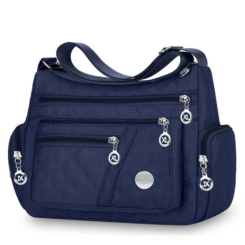 Borsa a tracolla da uomo e da donna versatile e di forma quadrata, borsa grande nuovo stile, borsa in tessuto, borsa a tracolla stile Oxford, alla moda