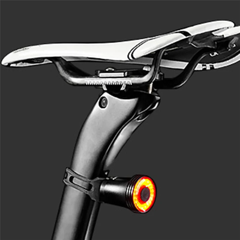 DIGIT-luz trasera de bicicleta, luces traseras de bicicleta con detección de freno para paseo nocturno, luces traseras LED de bicicleta tipo C recargables