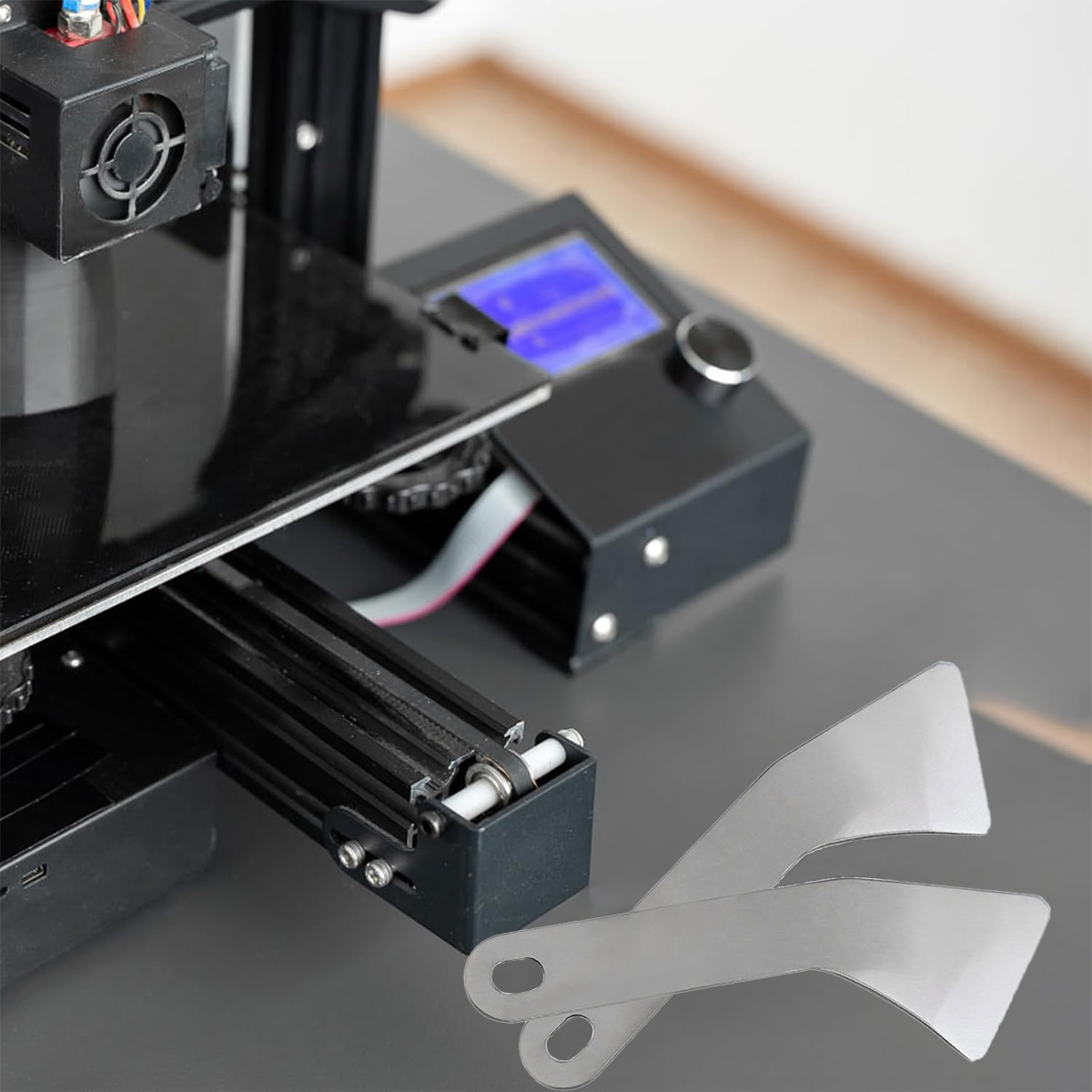 Conjunto de raspadores de aço inoxidável Raspadores ultra afiados removem resíduos de aço e alumínio e mais extremidades oferecem alavancagem extra