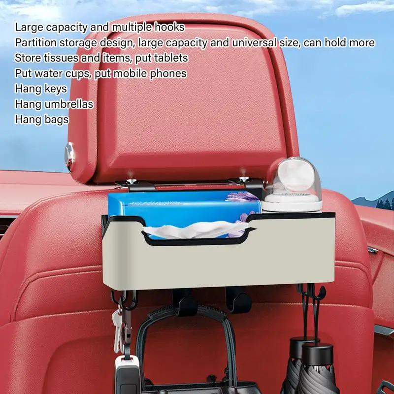 Auto Kopfstütze Hinten Sitz Multifunktionale Lagerung Box Auto Sitz Zurück Box Multifunktionale Auto Reise Zubehör Mit Tasse Halter