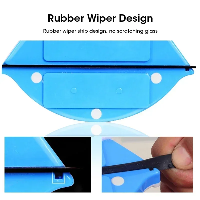 Magnetic Double-Layer Glass Cleaner Home Multifunctional High-Rise Tool Automatic Drainage Strong Grip Long Reach