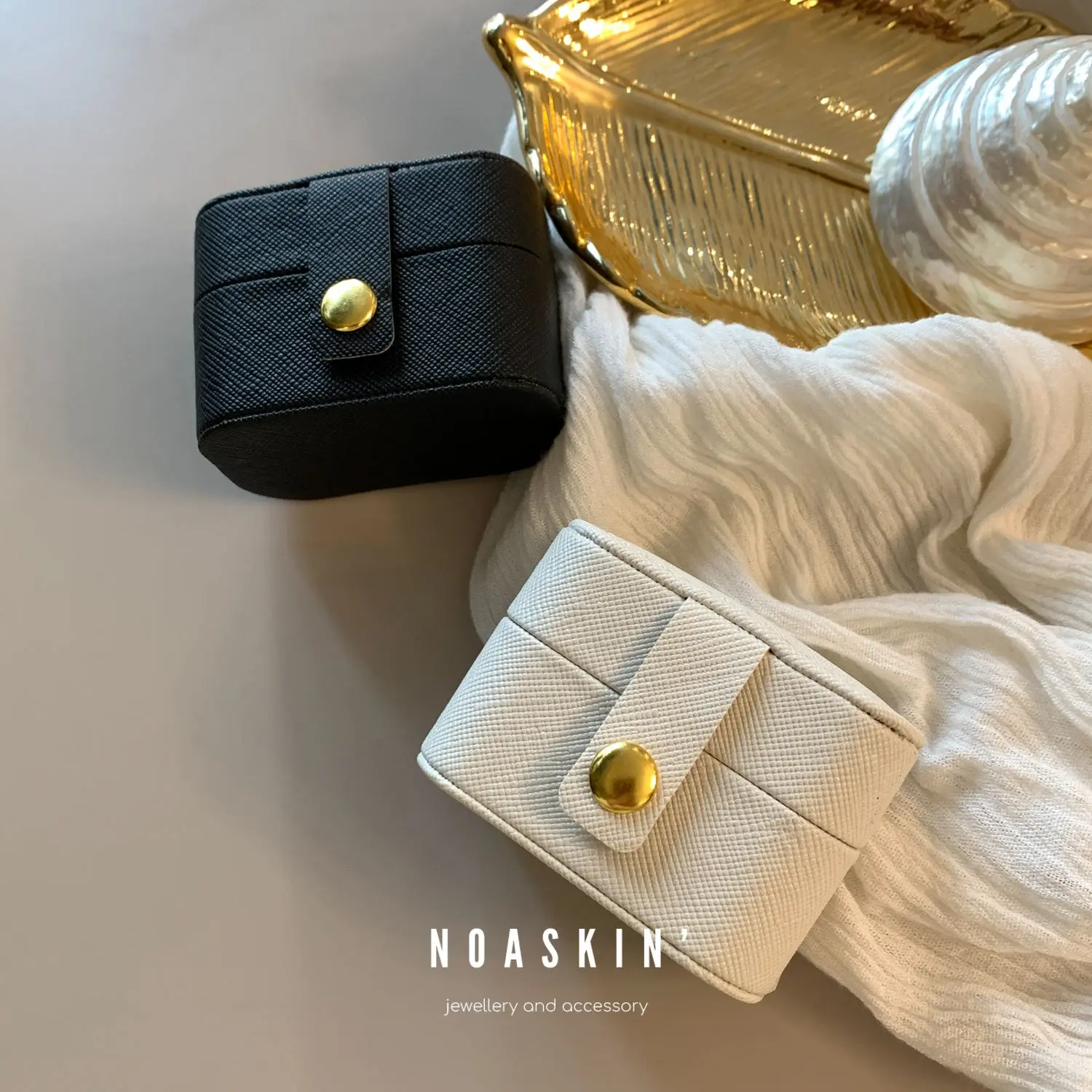 Mini Ring Box Tragbare Kleine Schmuck Organizer Display Reise Einfache Mini Geschenk Fall Boxen Leder Ohrring Halskette Halter
