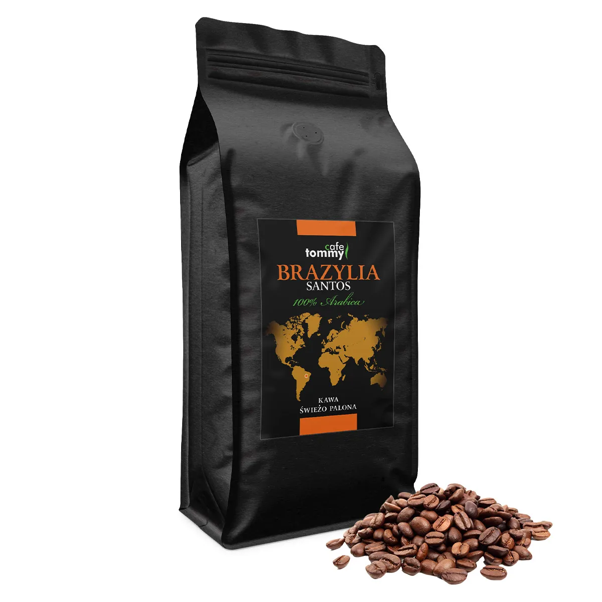 Kawa Brazylia Santos 1kg ziarnista
