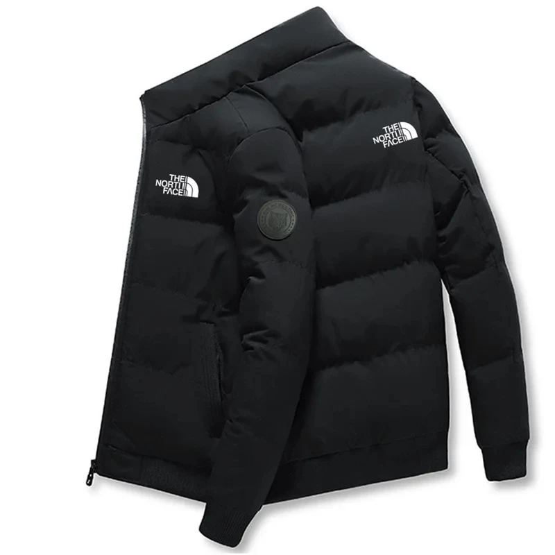 2024 Chaqueta informal de cuello alto para hombre, chaqueta cálida, deportes al aire libre, Thinicef, moda, invierno