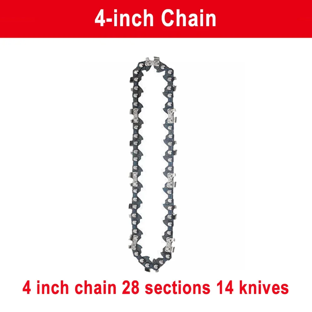4 นิ้วลูกโซ่สําหรับตัดไม้ไร้สาย Mini Saw Chain Guid เลื่อยไฟฟ้าแบบพกพา Mini Chainsaws เข้าสู่ระบบเลื่อยโซ่อุปกรณ์เสริม