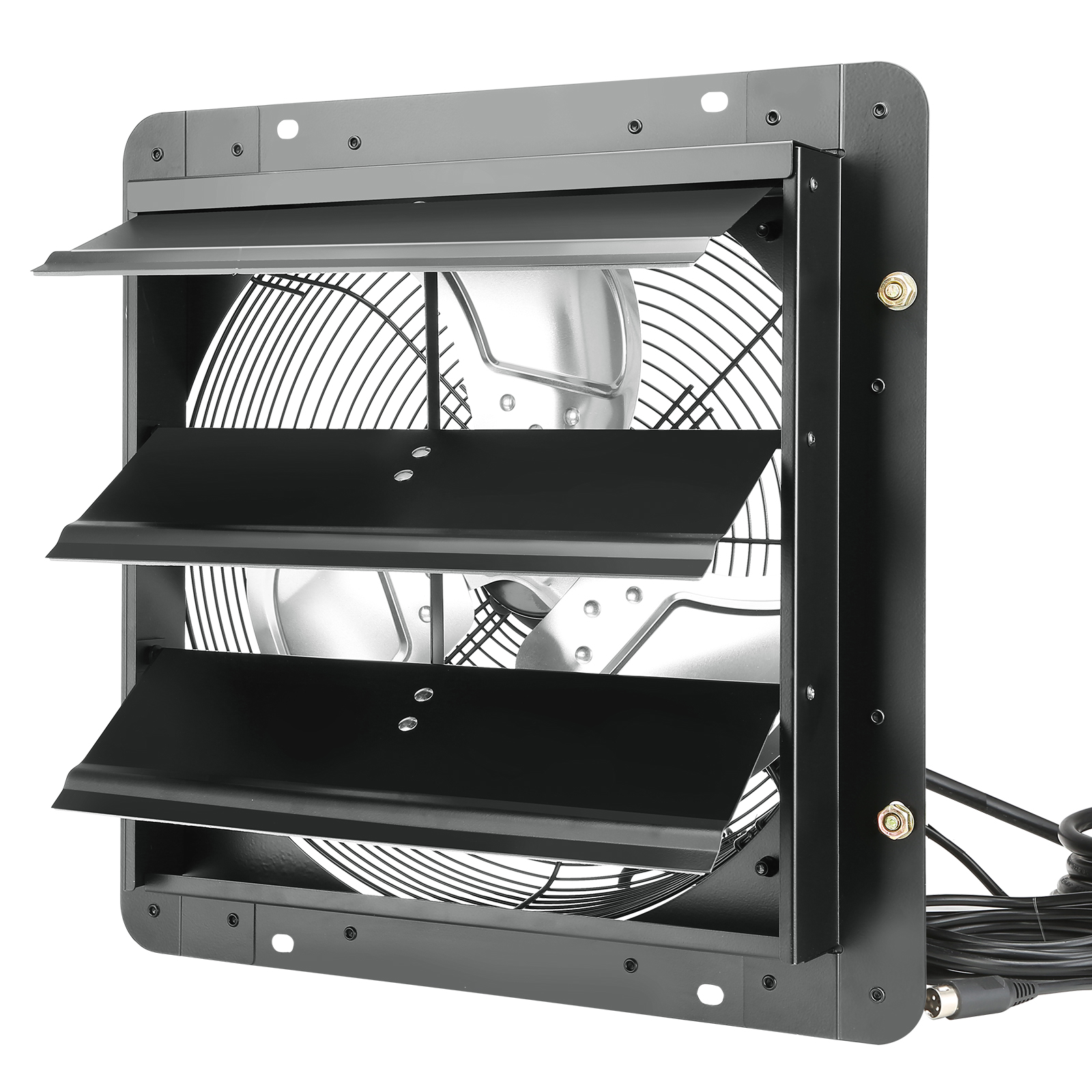 SucceBuy Auslöser-Abluftventilator, AC/EC-Motor, 10 Geschwindigkeiten, verstellbare Wandmontage, Dachbodenbelüftung und Kühlung für Gewächshäuser, Garagen