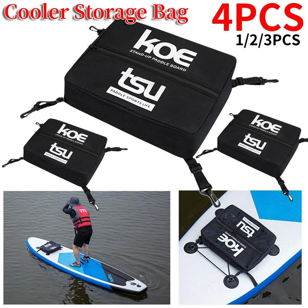 Bolsa de almacenamiento portátil para tabla de Paddle Board, bolsa de almacenamiento de alimentos con cremallera sellada, ligera con hebilla de fijación, accesorios para Kayak, 1 a 4 unidades