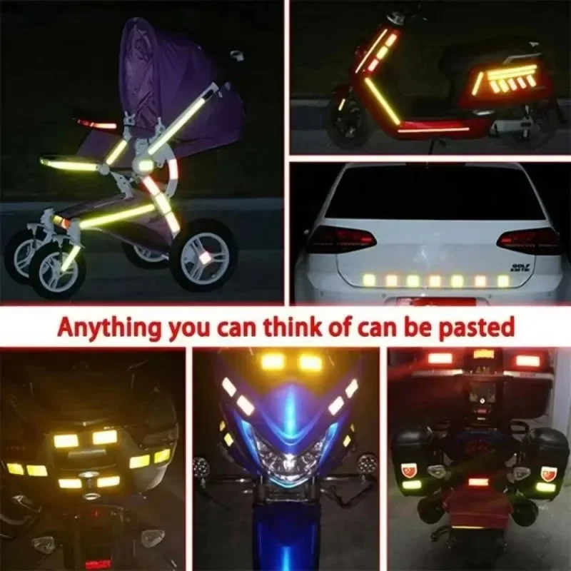 5 センチメートル × 3 メートル車の反射テープ装飾デカール車の警告安全反射テープフィルム車のリフレクターステッカー車のアクセス外装