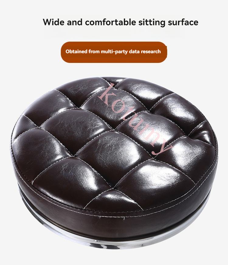 Стул парикмахерский Круглый с регулировкой высоты и колесами