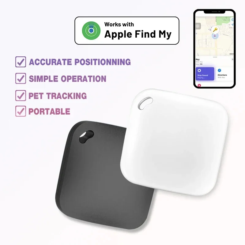 El rastreador GPS inteligente funciona con Apple Find My APP iTag Pet Kids, seguimiento de llaves de equipaje, posicionamiento preciso Global, buscadores Bluetooth