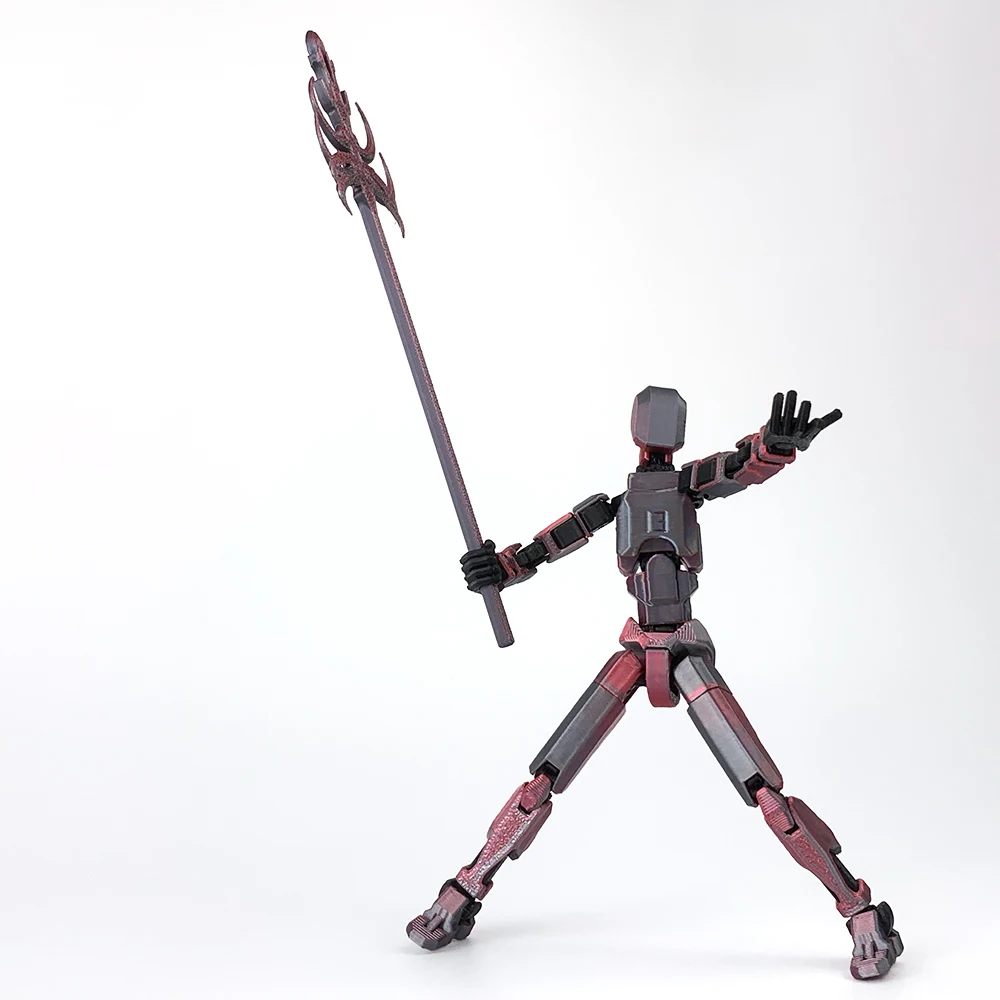 3Dプリントのマネキンアクションフィギュア,磁気吸引シリーズのおもちゃ,多関節式の可動式ロボット,装飾品ギフト,ダミー13