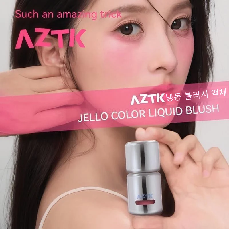 AZTK colorete Color Maquillaje facial Renderucción rubor líquido JC04 hidratante belleza duradera expande contratos cosméticos para mejillas