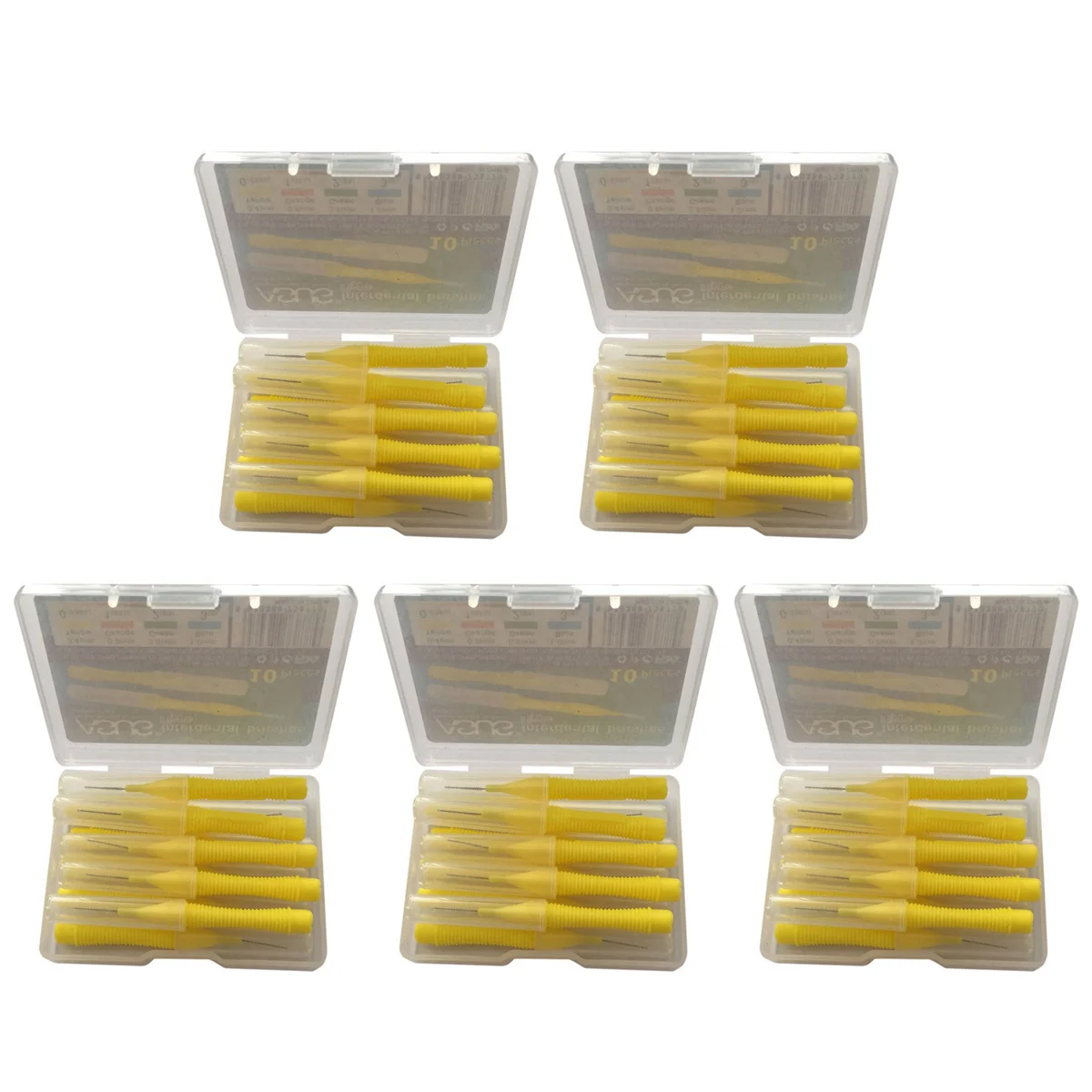 A72P  50Pcs/Box 0.4MM Straight Interdental Brush Interdental Brush Teeth Cleaning Interdental Brush