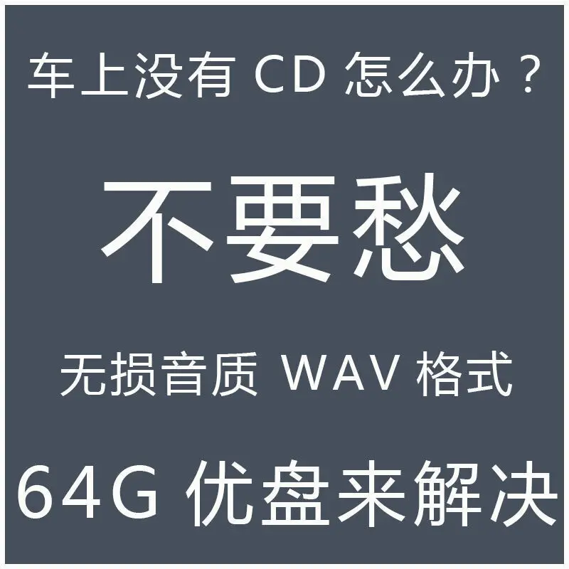 Car music  USB   WAV format   Classical MUSIC     Optional available
