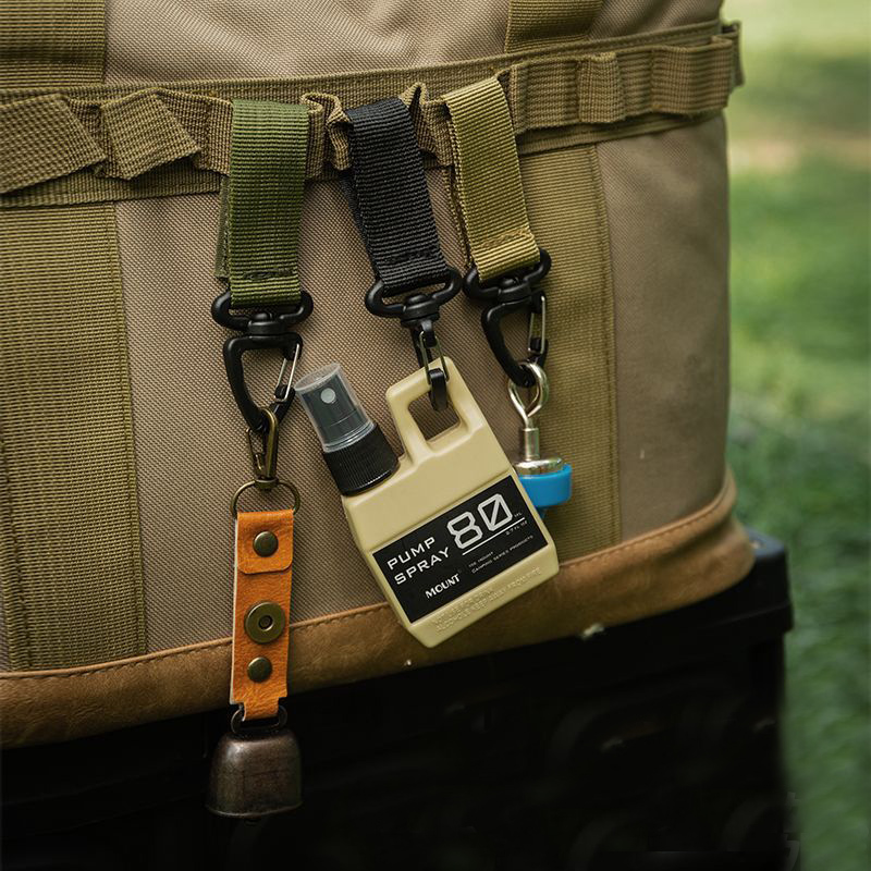 Outdoor 360 Rotate Nylon Carabiner Key Hook MOLLE Webbing Buckle Belt Buckle Hanging Camping Climbing Backpack Accessories