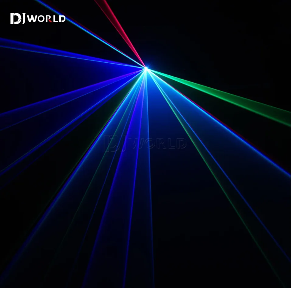 1000mW Max RGB Light 1W สี Animation Scan Light โปรเจคเตอร์ DJ ไนท์คลับบาร์ปาร์ตี้งานแต่งงาน DMX Stage Effects