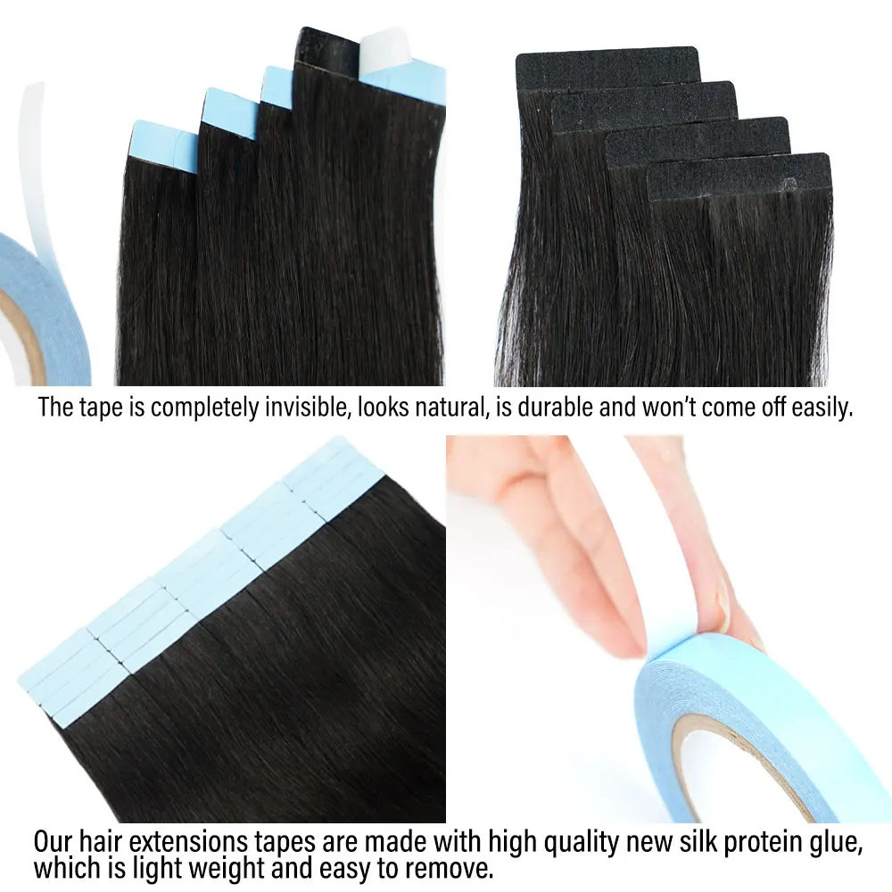 Veravicky Tóc Băng Keo Trong Tóc Tự Nhiên Tóc Của Con Người Nhỏ Bé Giao Diện 4X0.8Cm Da Sợi Ngang Remy 10 Chiếc 16-24 Inch Dành Cho Tóc Mỏng