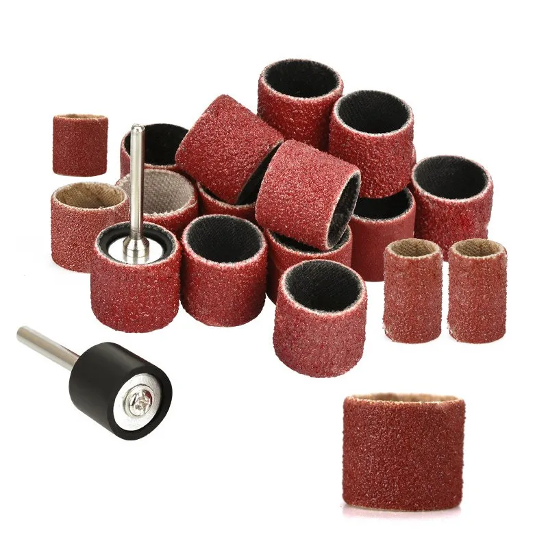 XCAN Chà Nhám Trống Bộ 252 Chiếc 80 Nhám Với 2.35/3.175 Chà Nhám Ban Nhạc Mandrel Dremel Rotary Dụng Cụ đánh Bóng