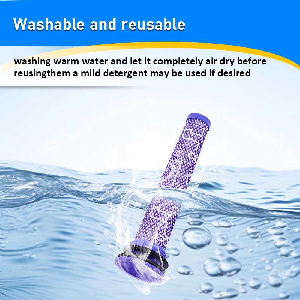Hepa Post Filters For Dyson V6 DC58 DC59 DC61 DC62 DC74 Animal Absolute Cordless Vacuum Cleaner Replacement Parts