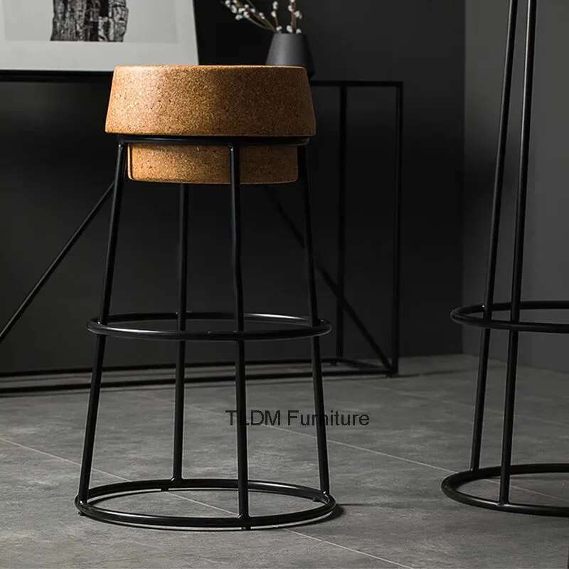 Taburete de Bar Simple, taburetes de Bar nórdico, muebles de mesa de Bar para el hogar, silla de cocina, taburete alto, tienda de ropa, taburete de fotos, silla moderna