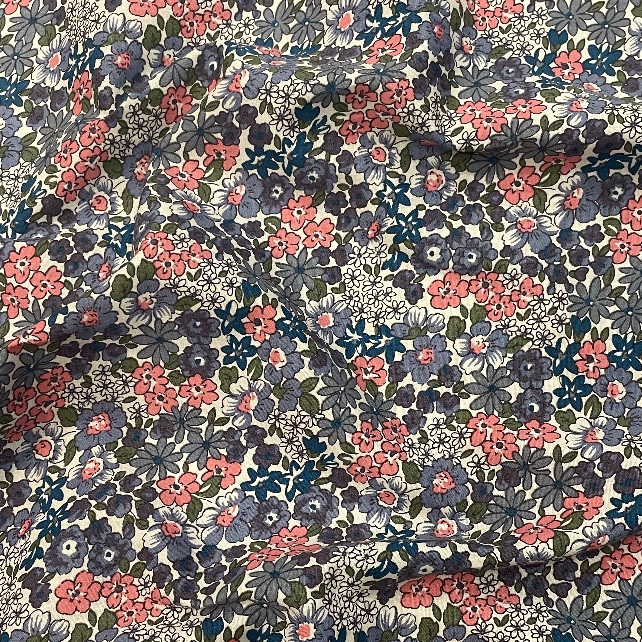 145x50 plantas e flores pastorais 40s tecido de algodão popeline impresso diy toalha de papel retalhos é usado para costurar vestidos infantis