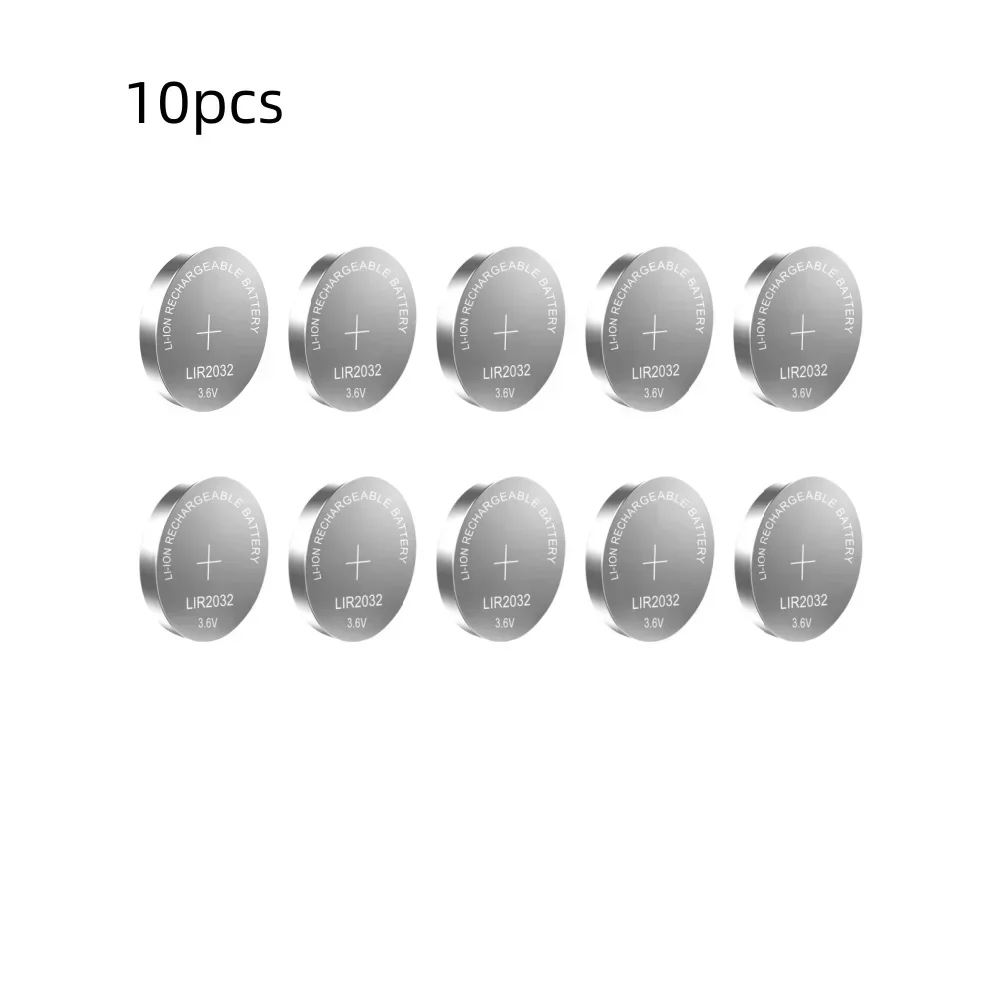 2-50PCS LIR2032  Rechargeable Lithium  Battery 2032 charging Can Replace 3.6v 40mAH CR2032 for watches Coin Battery