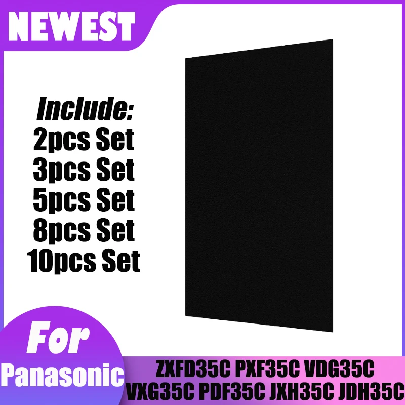 Filtr bawełniany z węglem aktywnym do oczyszczacza powietrza 400*217*5mm do Panasonic ZXFD35C JXH35C JDH35C VDG35C VXG35C PDF35C PXF35C