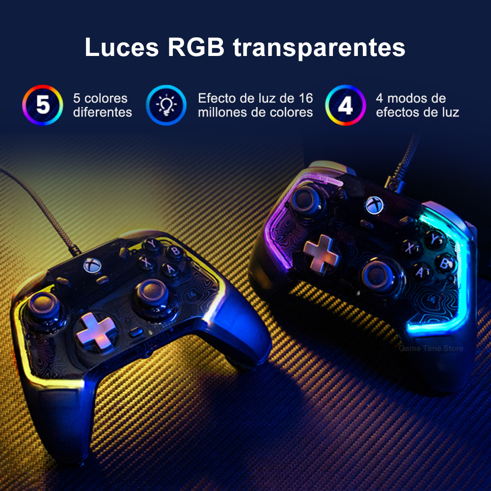 Kaleid-ホール効果付き有線コントローラー,アナログトリガー,RGBライト,Xboxシリーズs,x,one,PCスチーム,ジョイスティック用のgamesir