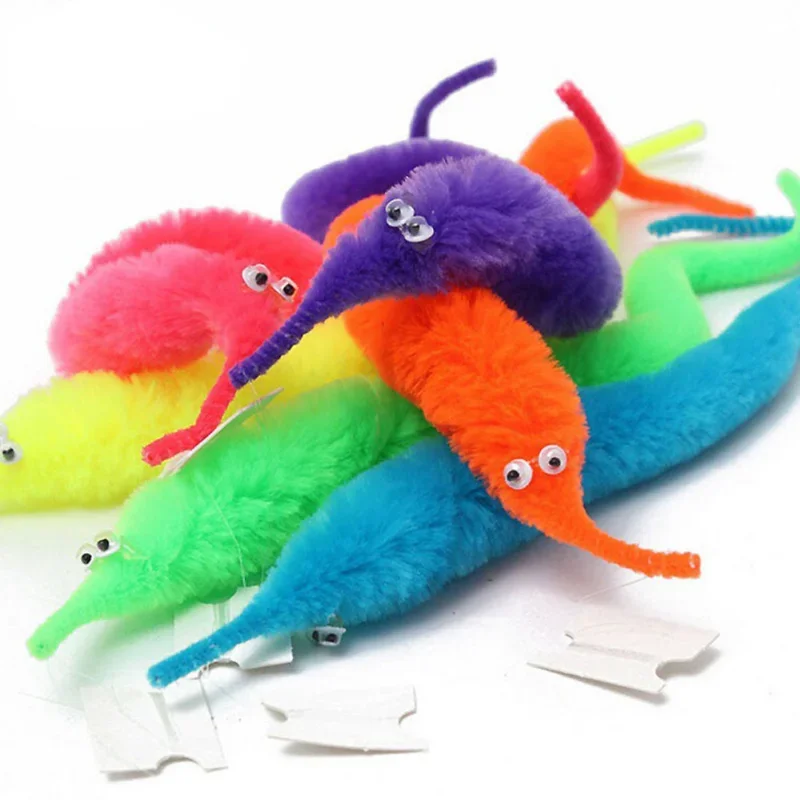 1pc Fuzzy Worm Magic Toy Wizardry Strange Children's Magic Children's Games Worm Online Children's Fun Tricks