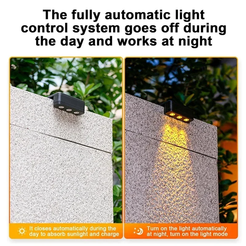 1-8 Pcs Solar Wall Lamp Outdoor IP65 Waterproof Porch Light Solar Powered Lights for Garden Yard Balcony Decor Outside Sunlights