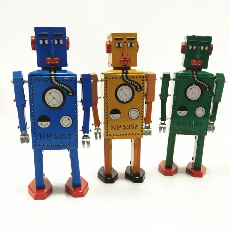 [面白い] 大人のコレクションレトロゼンマイおもちゃ金属錫 LILLIPUT ロボットおもちゃ機械式おもちゃ時計仕掛けのおもちゃフィギュアモデルキッズギフト