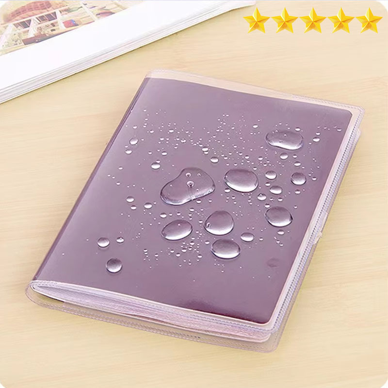 【Vendas quentes】1-4PCS Capa protetora para passaporte transparente fosca, material PVC à prova d'água para documentos