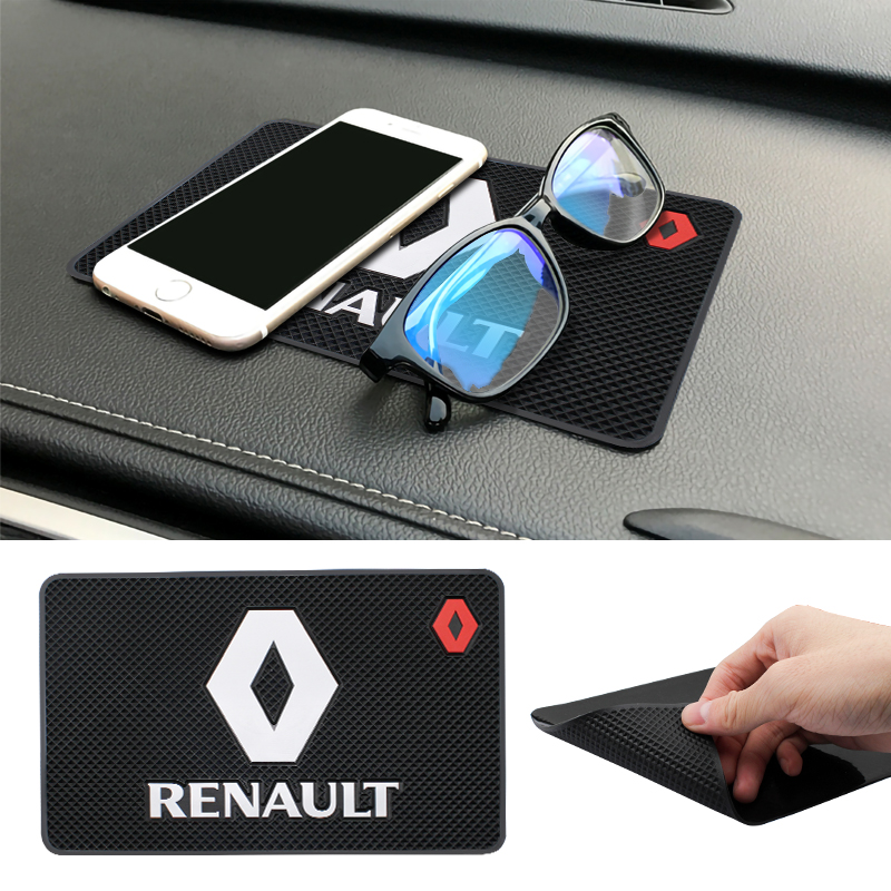 PVC Car Anti Slip Mat Phone Holder Auto Interior Dashboard Non-Slip Mat Pads For Renault Duster Captur Megane 3 2 Clio 4 Logan