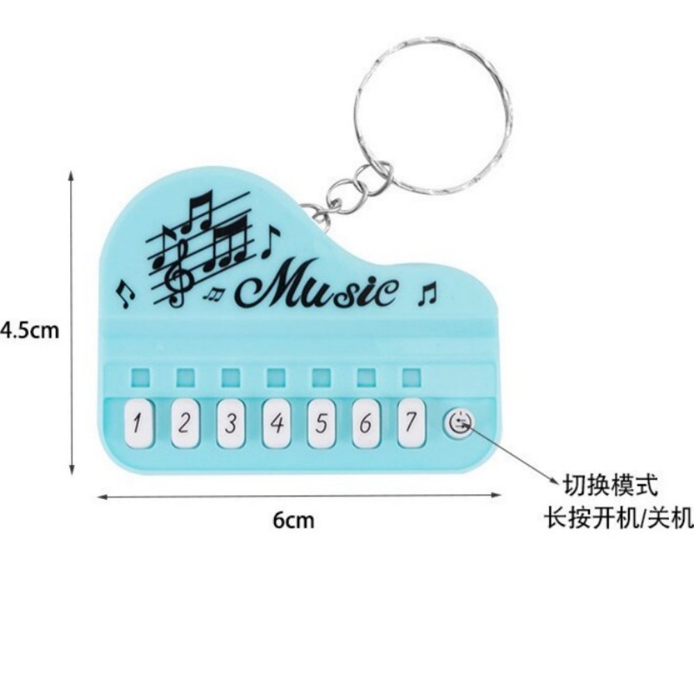 Mini Portable Electronic Keyboard Keychain Musical Instrument Toy - Compact Travel Piano Keychain for Music Lovers