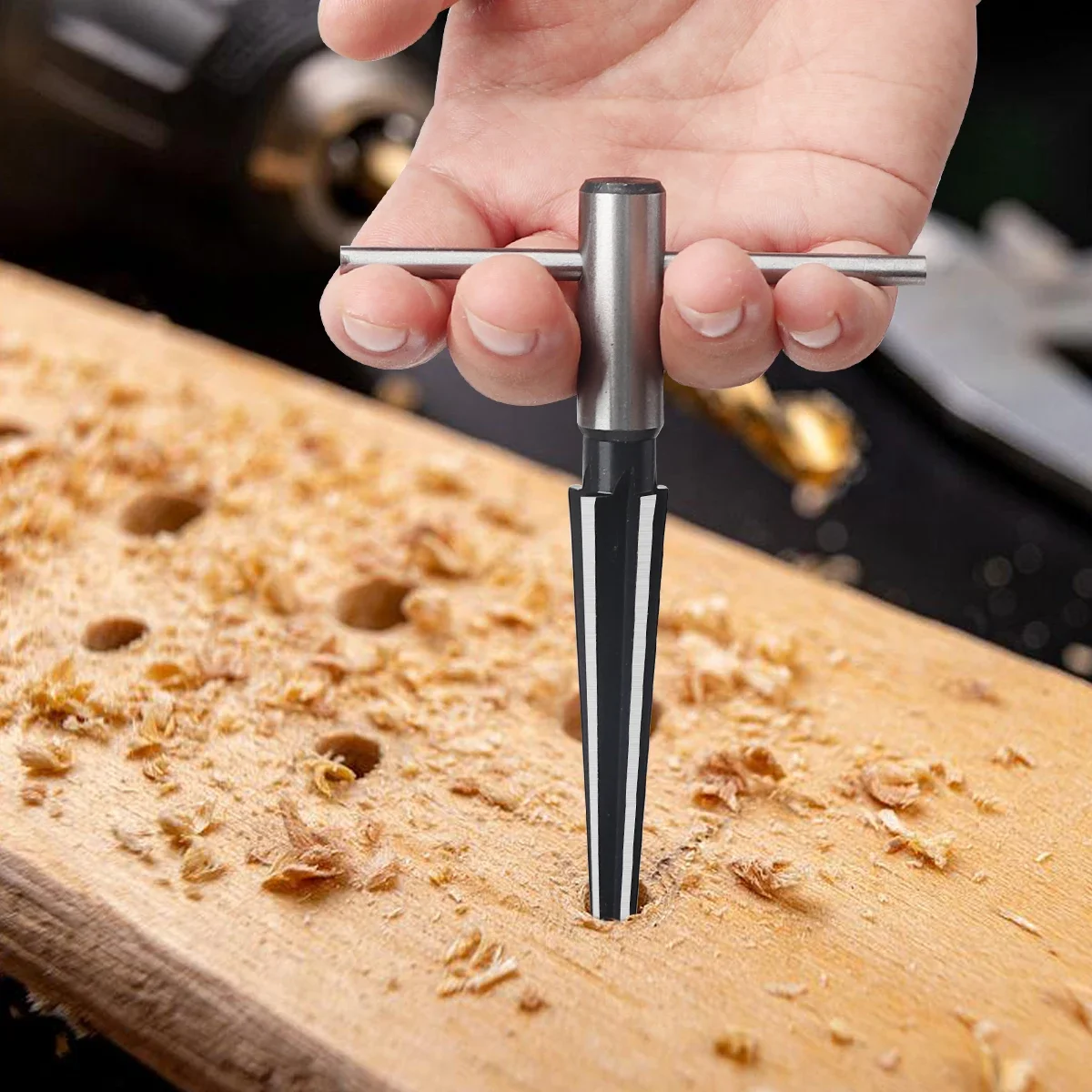 1PCS Taper Reamer Hand Metal Reamer Deburring Hole Handheld Reamer For Wood Metal Plastic Drilling Tools