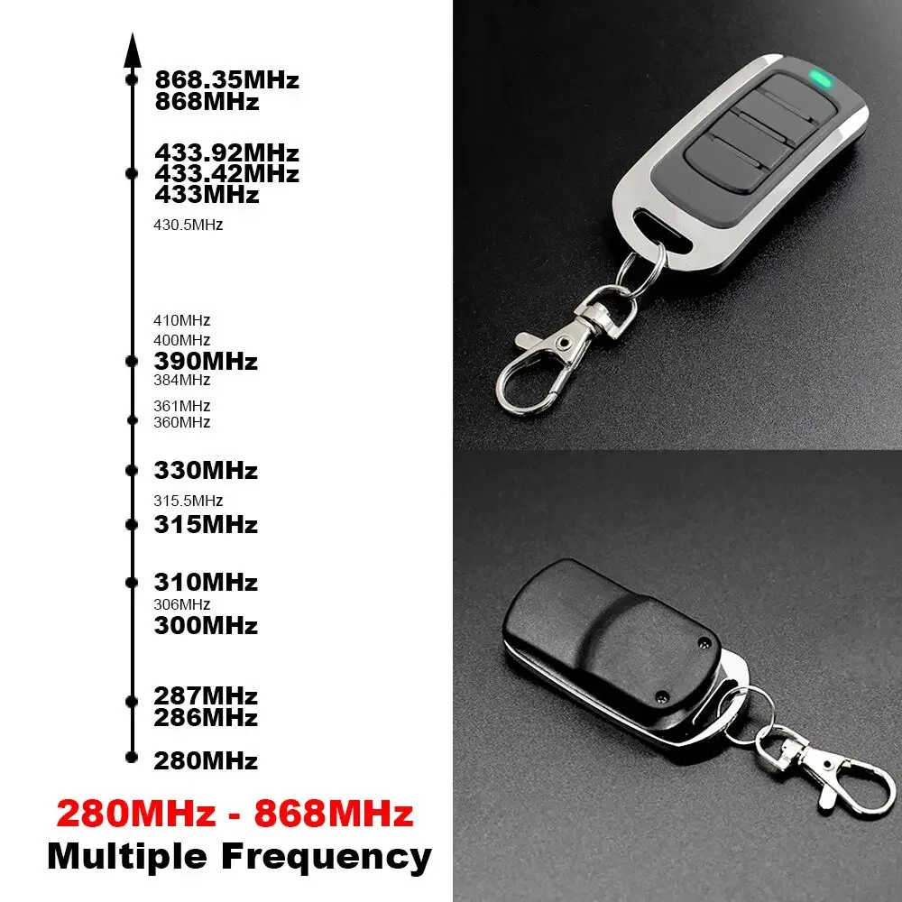 Multi Frequency Duplicator 280-868MHz Fixed & Rolling Code 433MHz Garage Door Gate Remote Control Handheld Transmitter