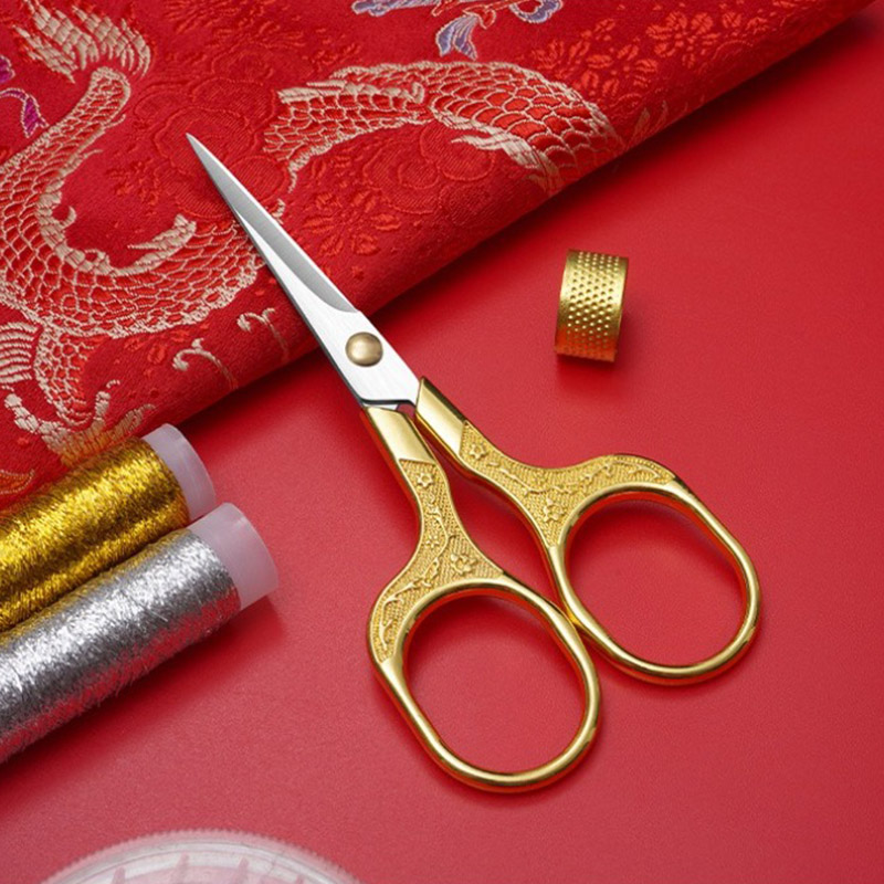 Sharp Durable Stainless Steel Antique Scissors Professional Fabric Embroidery Vintage Tailor Thread Scissor for Sewing Shears