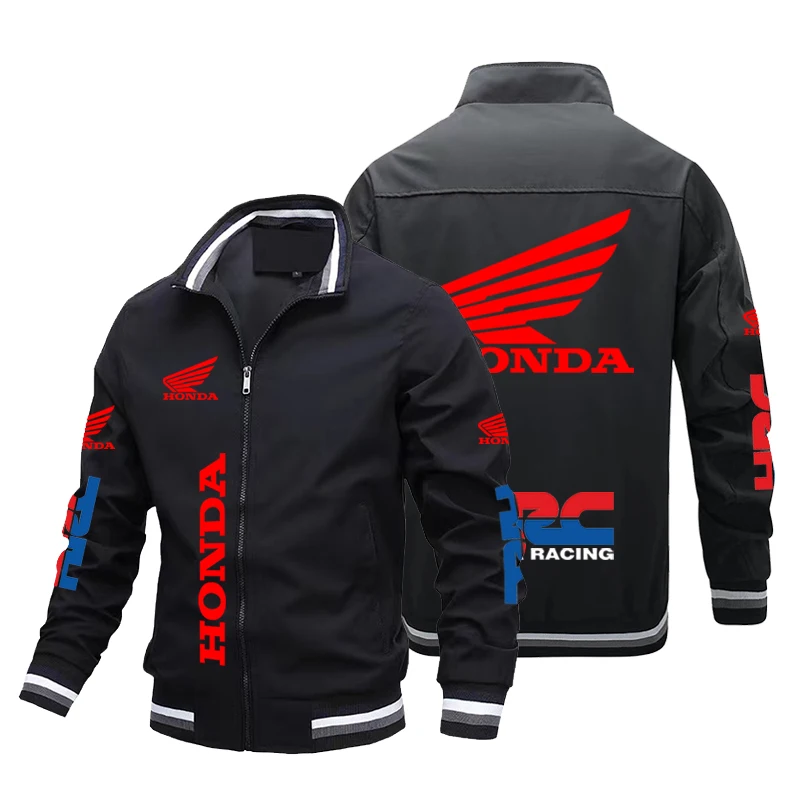 nouveau à la mode Honda Red Wing HRC Racing Logo impression veste hommes femmes vêtements veste décontractée sveche Honda éq