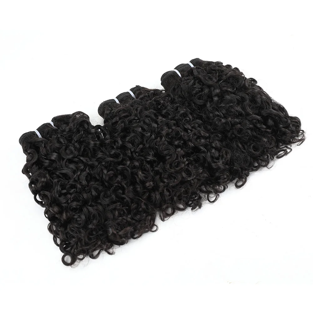 Himalaya-Brazilian DD Pixie Curls, Unprocessed Curl Bundles, Natural Cabelo Humano, Weave, Only Virgin Hair Extension Bundles