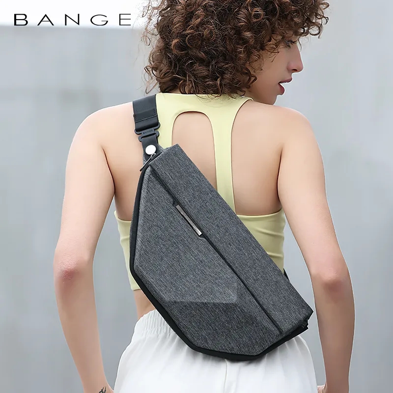 Bange-男性用盗難防止クロスボディバッグ,多機能,ハードショルダーストラップ,トラベルバッグ,iPad, 7.9インチ