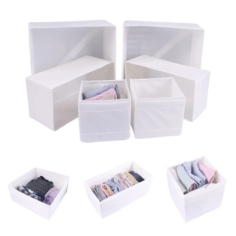 Quần Áo Người Tổ Chức Ngăn Hộp Lưu Trữ Có Thể Gấp Lại Được Rửa Sạch Nhà Tổ Chức Cho Đồ Lót Quần Tất Tủ Quần Áo Thùng Lưu Trữ