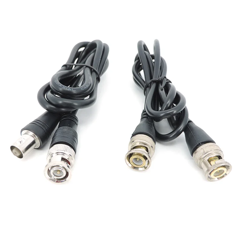 BNC สายเคเบิลอะแดปเตอร์ชาย-หญิงสายต่อวิดีโอสายหางเปียกล้อง CCTV