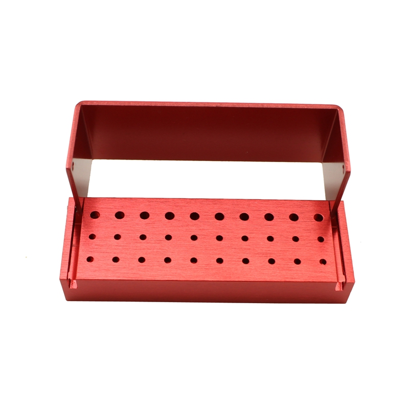 1pcs Dental Burs เจาะฆ่าเชื้อบล็อก FG Bur RA Bur ฆ่าเชื้อผู้ถือ Autoclavable อลูมิเนียม 30 หลุมทันตกรรมวัสดุ