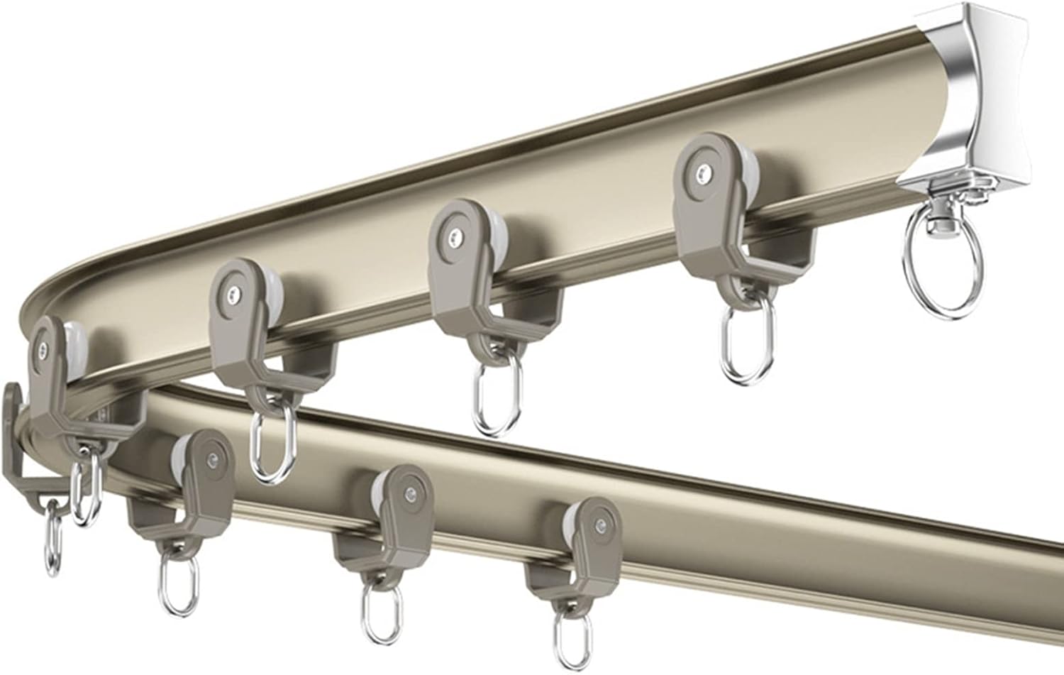 de cortina flexible para divisor de habitación, montaje en techo o pared, 300 cm, separador de espacio versátil, fácil instalaci