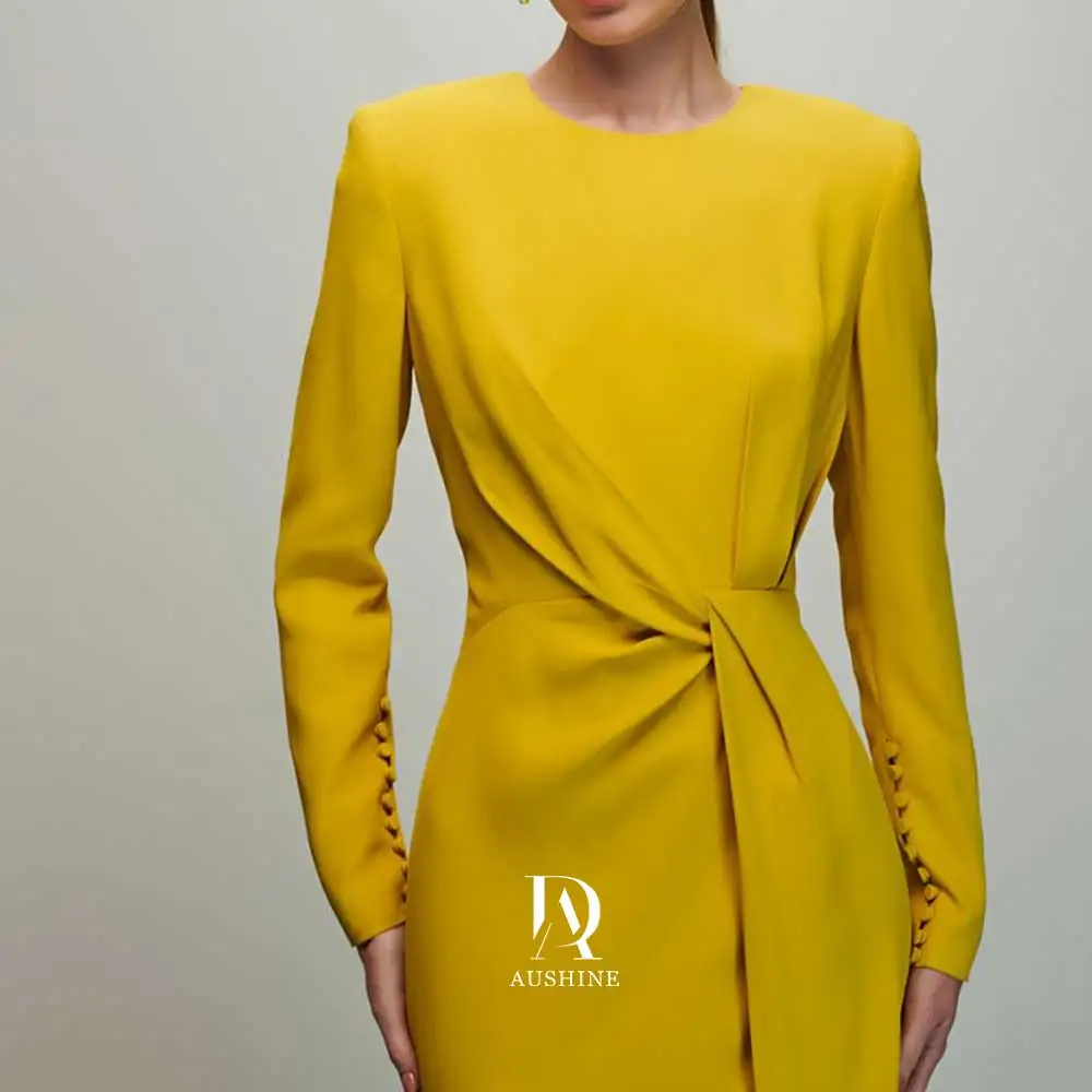 Aushine ชุดเดรสออกงานวันเกิดสุดหรูชุดเดรสออกงานปาร์ตี้งานแต่งงานหรูหรายาวถึงพื้นสำหรับผู้หญิง2024Fu อาหรับ