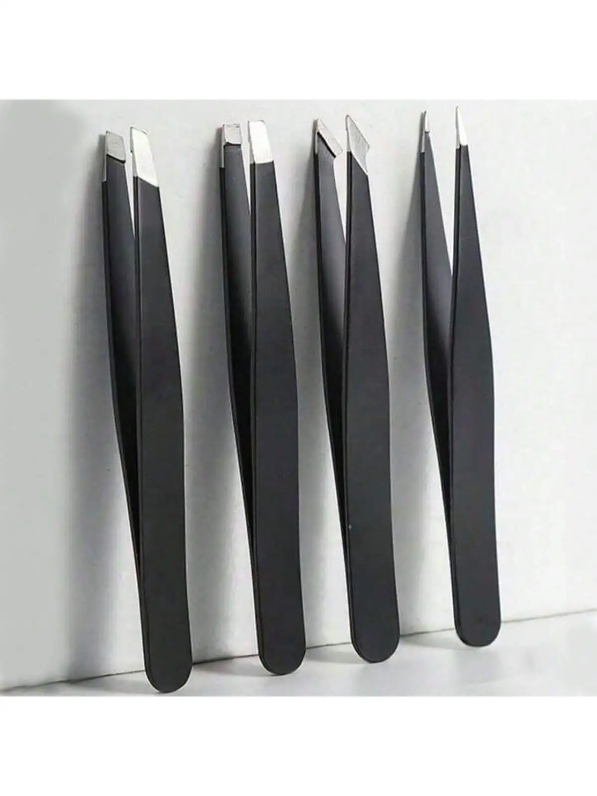 Pinzette per sopracciglia multiuso, set di strumenti per trucco per trimmer per sopracciglia in acciaio inossidabile da 4 pezzi, strumenti per modellare gli occhi